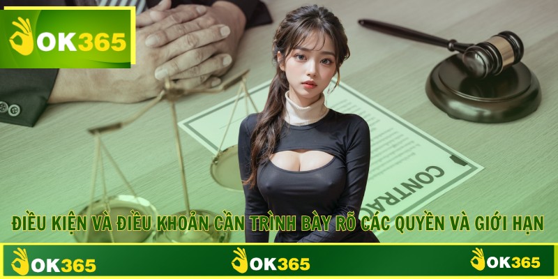 Điều kiện và điều khoản cần trình bày rõ các quyền và giới hạn